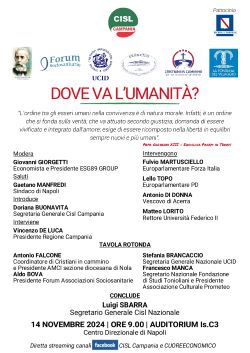 Locandina Dove va lumanità 1 250